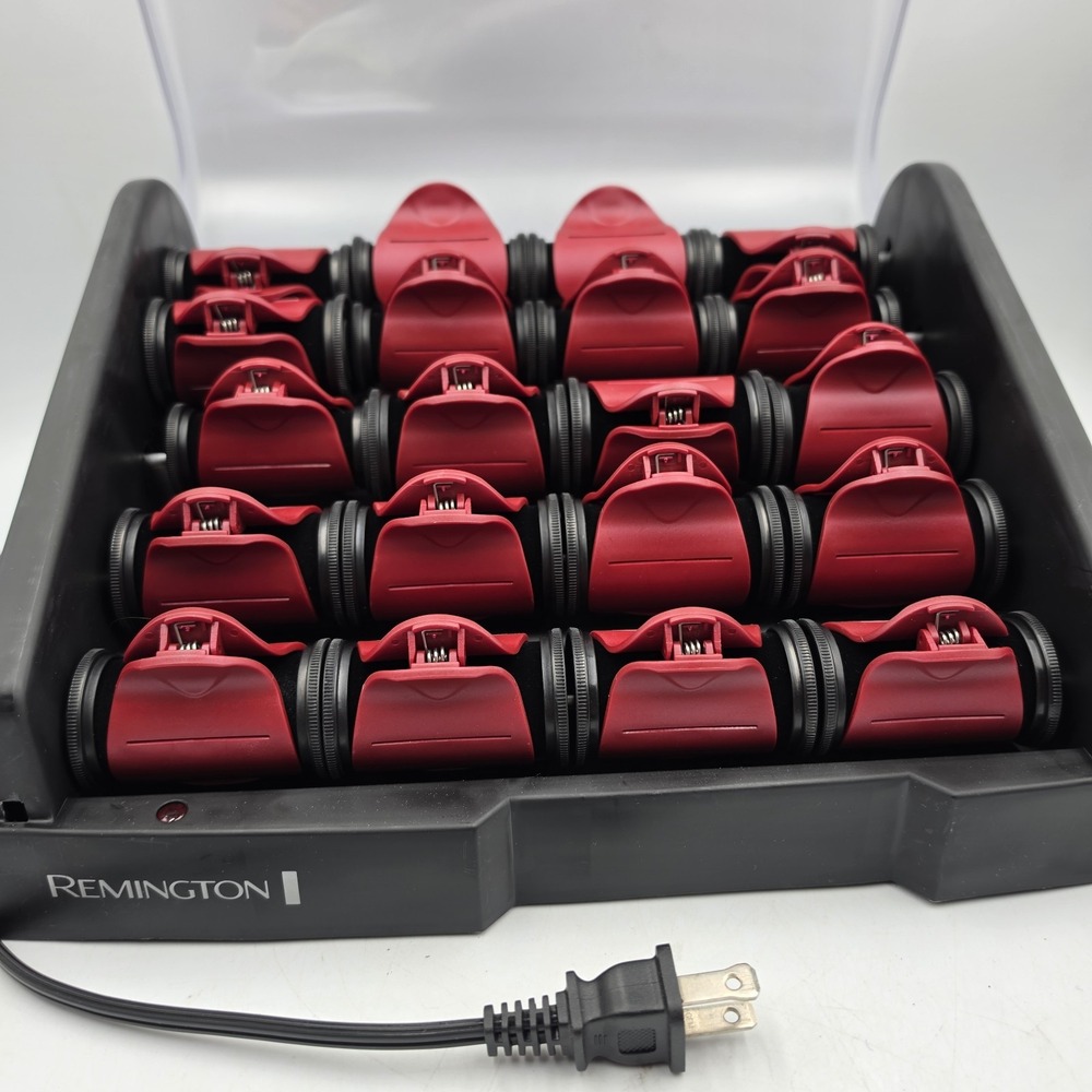 Remington H-9096 Velvet Heated Hair Rollers Hot Electric Curlers with Clips 20